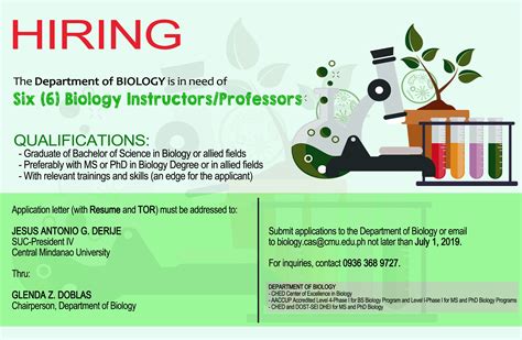 Biology Jobs in Philippines .